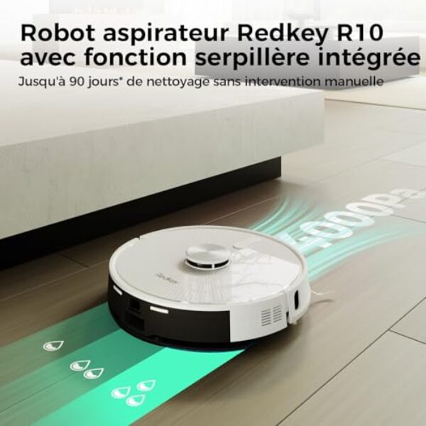 <h1>Test & Avis Redkey R10 : Robot Aspirateur Laveur 4000Pa réactif ?</h1> – Image 5