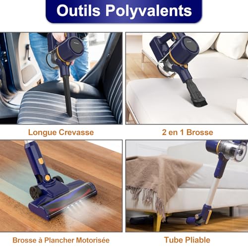 Aspirateur Balai Sans Fil N7 Pro à 99€ : test complet d'un modèle d'entrée de gamme 18 1749645049 h1Test amp Avis NiceLove Aspirateur Balai Sans Fil 20000Pa Verdict 2024h1