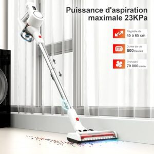 Test & Avis Syntecno Aspirateur Balai Sans Fil 70000tr/min : Verdict ?