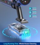 Avis sur l’aspirateur balai sans fil NADALY V28 – 550W, puissance 45kPa!