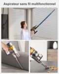 Avis Aspirateur Balai Sans Fil 45KPa – Puissant et Silencieux