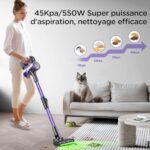 Avis Yanhama H3 Aspirateur Balai Sans Fil  45Kpa, 60 Mins Autonomie