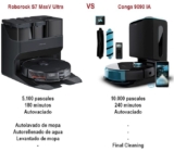 Roborock S7 MaxV Ultra Vs Conga 9090 IA – Le robot le plus avant-gardiste versus le plus complet